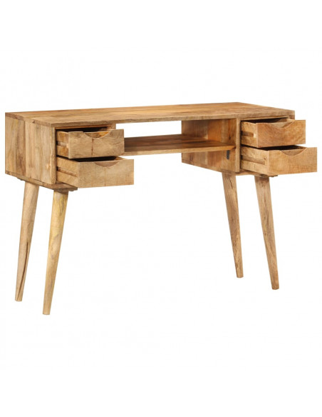 Scrivania con Cassetti 110x47x76 cm in Legno Massello di Mango