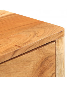 Credenza 110x30x75 cm in Legno Massello di Acacia 2