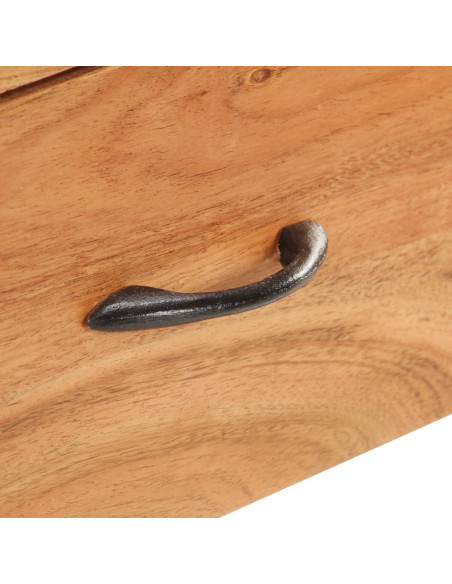 Credenza 110x30x75 cm in Legno Massello di Acacia