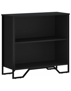 Libreria Nera 80x31x74,5 cm in Legno Multistrato 2