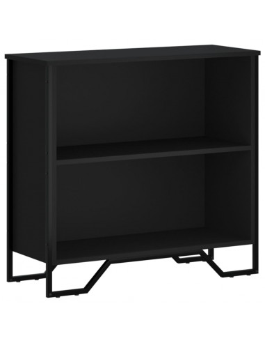 Libreria Nera 80x31x74,5 cm in Legno Multistrato