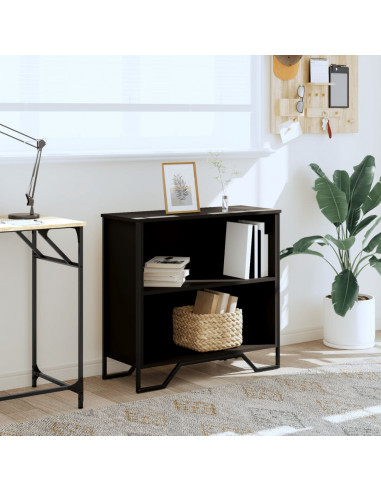 Libreria Nera 80x31x74,5 cm in Legno Multistrato