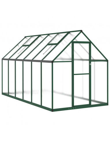 Telaio Serra con Base Verde 334x169x195 cm in Alluminio