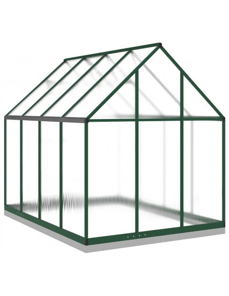 Telaio Serra con Base Verde 224x169x202 cm in Alluminio