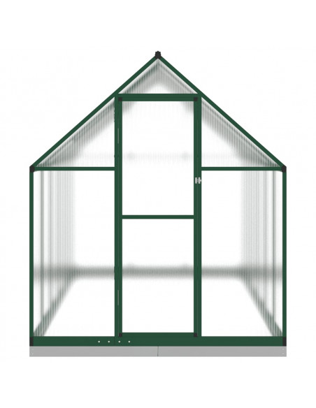 Telaio Serra con Base Verde 334x169x202 cm in Alluminio