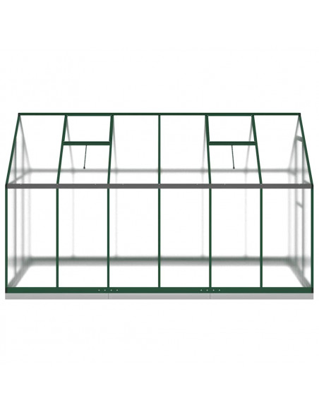Telaio Serra con Base Verde 334x169x202 cm in Alluminio