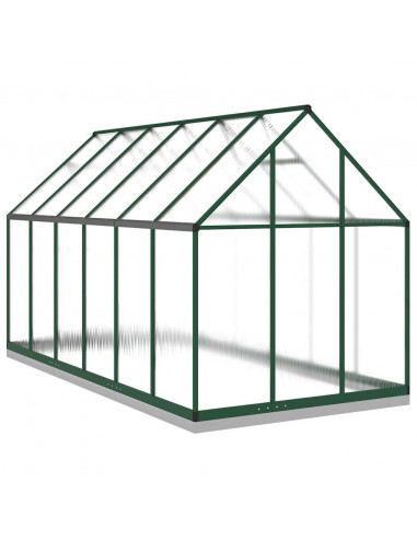 Telaio Serra con Base Verde 334x169x202 cm in Alluminio