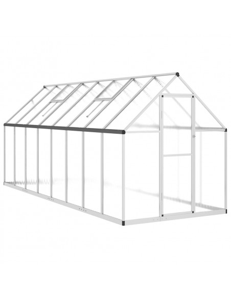 Telaio Serra con Base Argento 445x169x195 cm in Alluminio