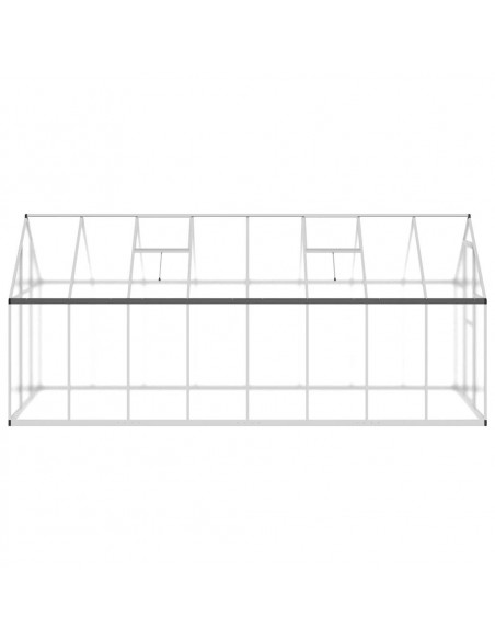 Telaio Serra con Base Argento 445x169x195 cm in Alluminio