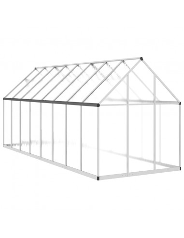 Telaio Serra con Base Argento 445x169x195 cm in Alluminio