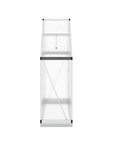 Telaio Serra con Base Argento 169x58x202 cm in Alluminio