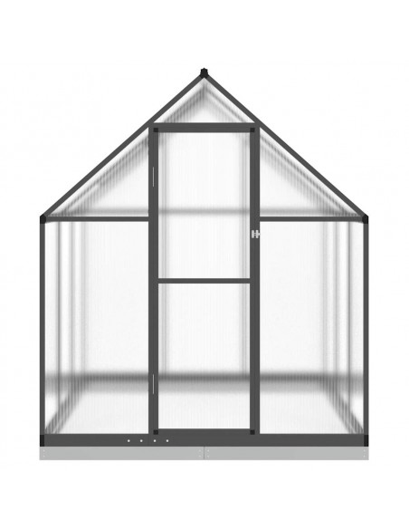 Telaio Serra con Base Antracite 169x169x202 cm in Alluminio