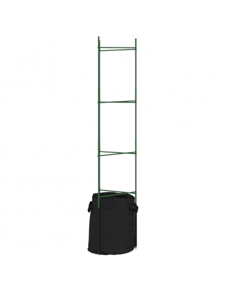 Sostegni Pomodori con Sacchetti Piante 6pz 154 cm Acciaio e PP