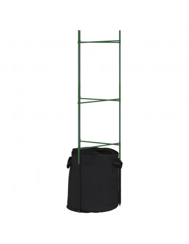 Sostegni Pomodori con Sacchetti Piante 8pz 116 cm Acciaio e PP