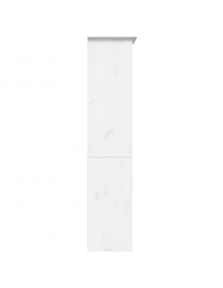 Libreria BODO 5 Ripiani 80x38x180 cm Legno Massello Pino Bianco