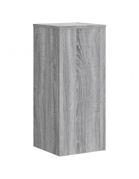 Supporti per Piante 2 pz Grigio 30x30x70 cm in Multistrato