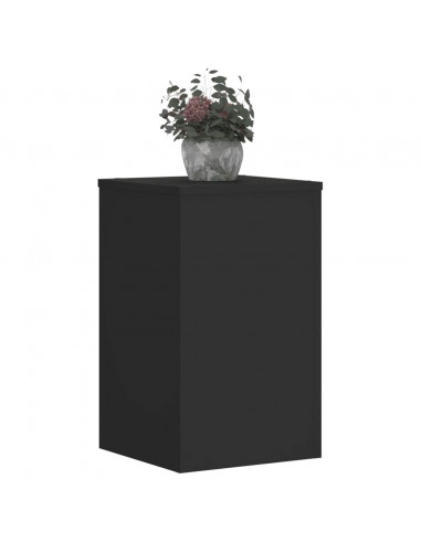 Supporti per Piante 2 pz Neri 30x30x50 cm Legno Multistrato