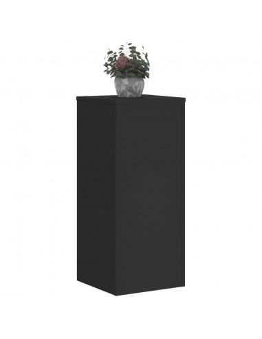 Supporti per Piante 2 pz Neri 30x30x70 cm Legno Multistrato