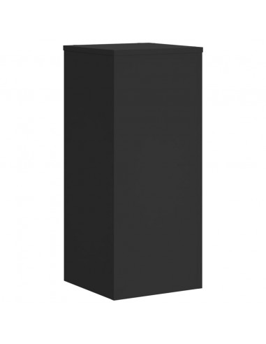 Supporti per Piante 2 pz Neri 30x30x70 cm Legno Multistrato