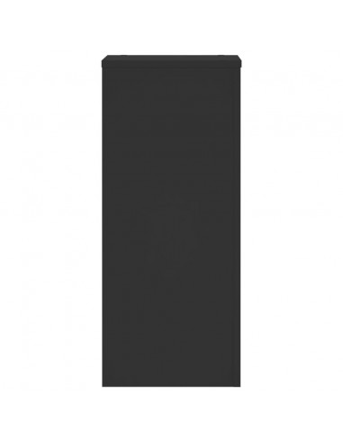 Supporti per Piante 2 pz Neri 30x30x70 cm Legno Multistrato