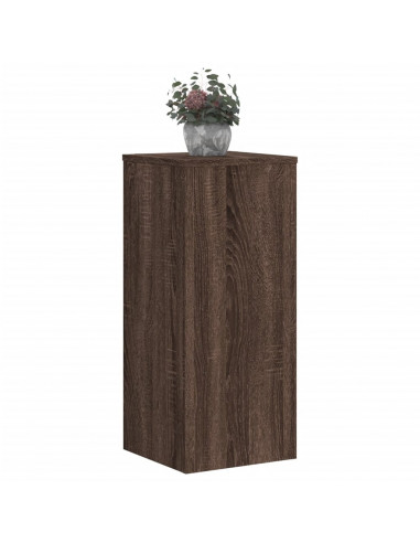 Supporti per Piante 2 pz Marrone 30x30x70 cm Legno Multistrato