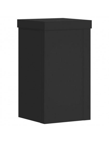 Supporti per Piante 2 pz Neri 10x10x18 cm Legno Multistrato