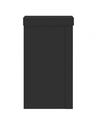 Supporti per Piante 2 pz Neri 10x10x18 cm Legno Multistrato