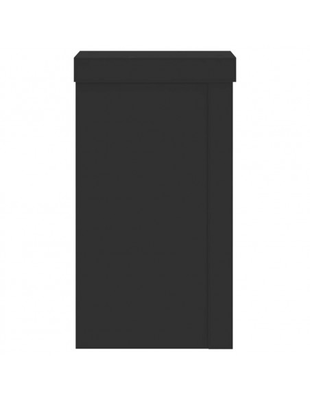 Supporti per Piante 2 pz Neri 10x10x18 cm Legno Multistrato