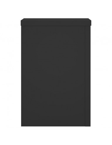 Supporti per Piante 2 pz Neri 25x25x35 cm Legno Multistrato