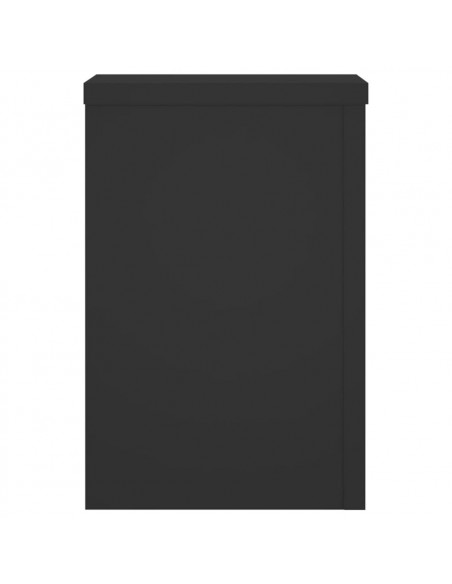 Supporti per Piante 2 pz Neri 25x25x35 cm Legno Multistrato