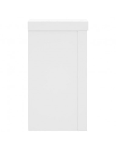 Supporti per Piante 2 pz Bianchi 10x10x18 cm Legno Multistrato