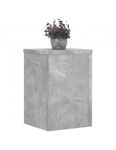 Supporti per Piante 2 pz Grigio 25x25x35 cm Legno Multistrato