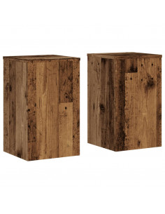 Supporti per Piante 2 pz Legno 30x30x50 cm Legno Multistrato 2