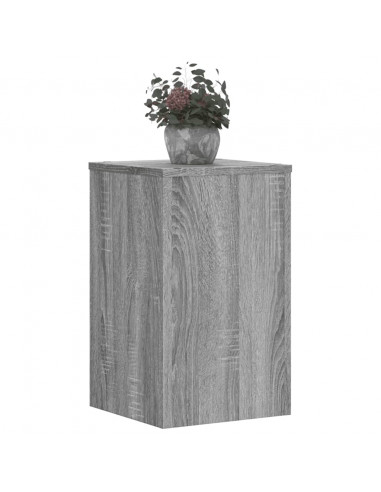 Supporti per Piante 2 pz Grigio 30x30x50 cm in Multistrato