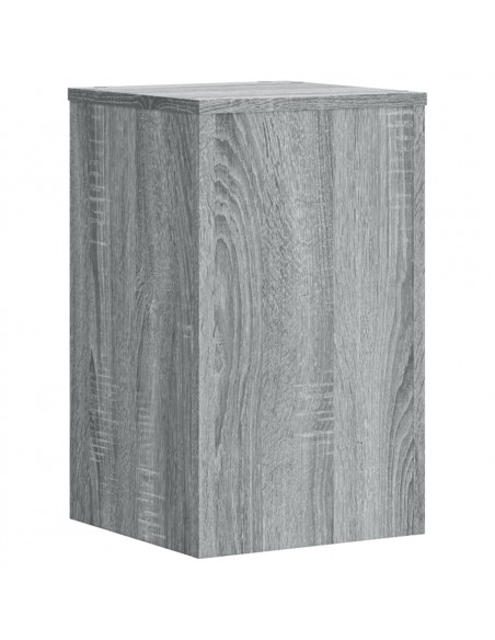Supporti per Piante 2 pz Grigio 30x30x50 cm in Multistrato