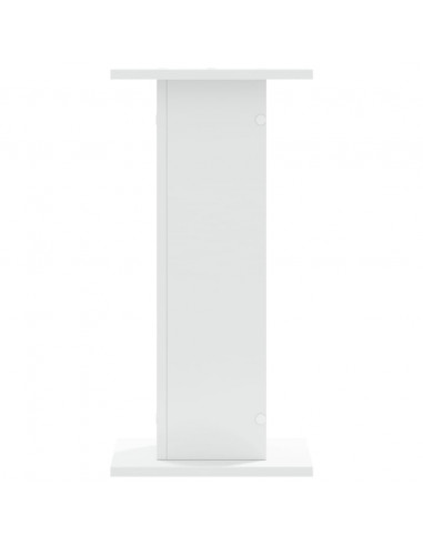 Supporti per Piante 2 pz Bianchi 30x30x60 cm Legno Multistrato