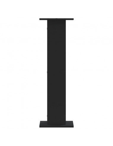 Supporti per Piante 2 pz Neri 30x30x95 cm Legno Multistrato