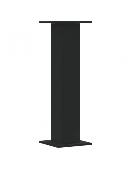Supporti per Piante 2 pz Neri 30x30x95 cm Legno Multistrato