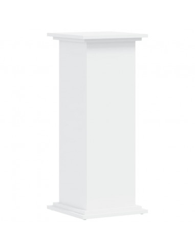 Supporto per Piante Bianco 33x33x80 cm in Legno Multistrato