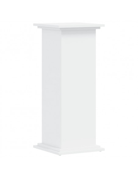 Supporto per Piante Bianco 33x33x80 cm in Legno Multistrato