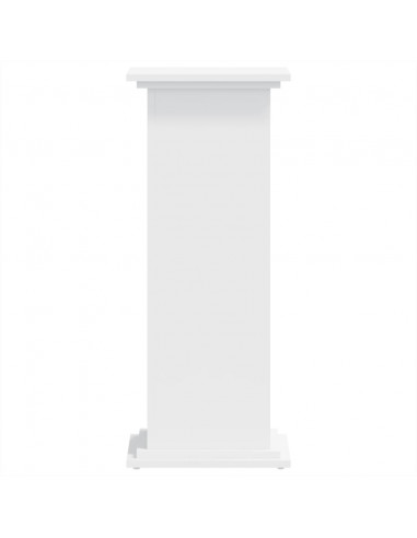 Supporto per Piante Bianco 33x33x80 cm in Legno Multistrato