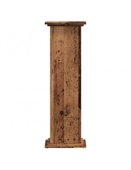 Supporto per Piante Legno Vecchio 33x33x100 cm in Truciolato