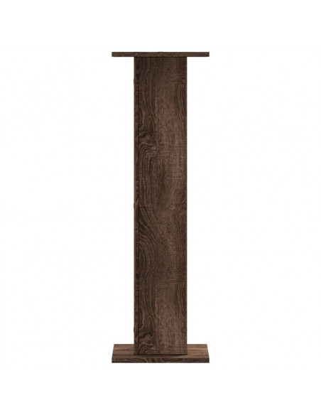 Supporti per Piante 2 pz Rovere Marrone 30x30x95 cm Truciolato