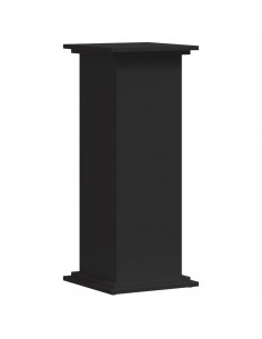 Supporto per Piante Nero 33x33x80 cm in Truciolato 2