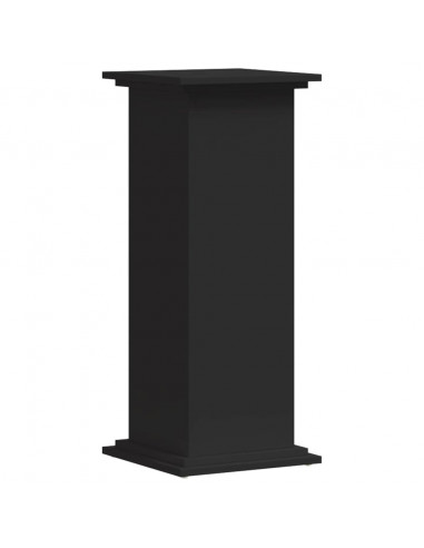 Supporto per Piante Nero 33x33x80 cm in Truciolato