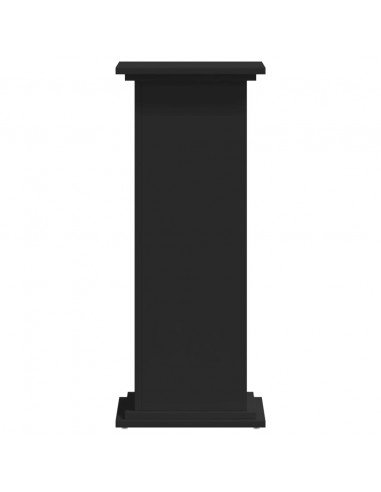 Supporto per Piante Nero 33x33x80 cm in Truciolato
