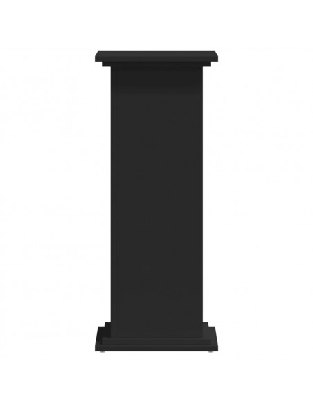 Supporto per Piante Nero 33x33x80 cm in Truciolato