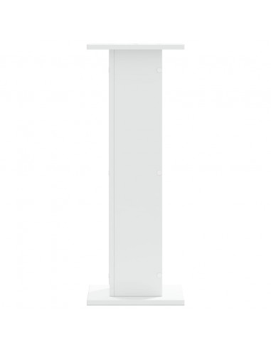 Supporti per Piante 2 pz Bianchi 30x30x80 cm Legno Multistrato