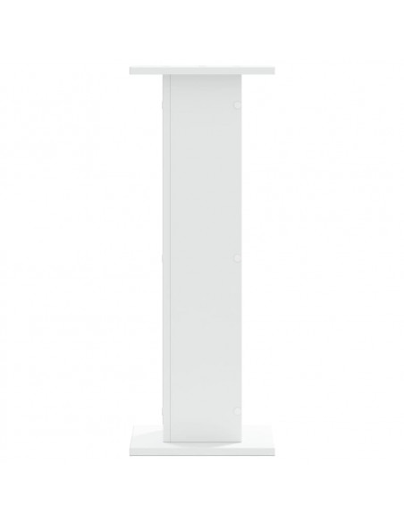 Supporti per Piante 2 pz Bianchi 30x30x80 cm Legno Multistrato