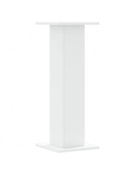 Supporti per Piante 2 pz Bianchi 30x30x80 cm Legno Multistrato
